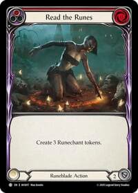 Read the Runes (Red) - Armory Deck: Legends Viserai - Flesh and Blood TCG card