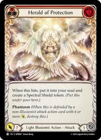 Herald of Protection (Red) - Armory Deck: Legends Prism - Flesh and Blood TCG card