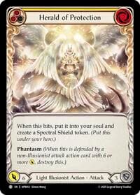 Herald of Protection (Yellow) - Armory Deck: Legends Prism - Flesh and Blood TCG card