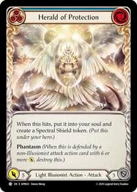 Herald of Protection (Blue) - Armory Deck: Legends Prism - Flesh and Blood TCG card
