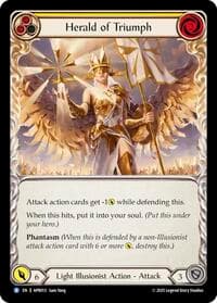 Herald of Triumph (Yellow) - Armory Deck: Legends Prism - Flesh and Blood TCG card
