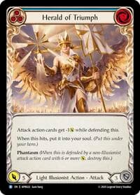 Herald of Triumph (Blue) - Armory Deck: Legends Prism - Flesh and Blood TCG card
