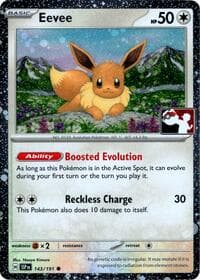 Eevee - 143/191 (Cosmos Holo) - Prize Pack Series Cards - Pokemon card
