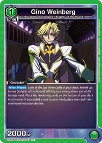 Gino Weinberg (057) - UEX03BT: CODE GEASS: Lelouch of the Rebellion Vol.2 - Union Arena card