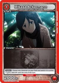 Mikasa Ackermann (085) - UE10ST: Attack on Titan Starter Deck - Union Arena card