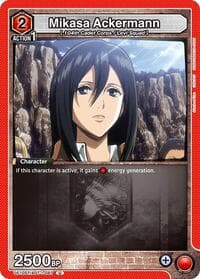 Mikasa Ackermann (087) - UE10ST: Attack on Titan Starter Deck - Union Arena card