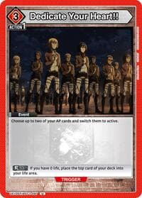 Dedicate Your Heart!! - UE10ST: Attack on Titan Starter Deck - Union Arena card