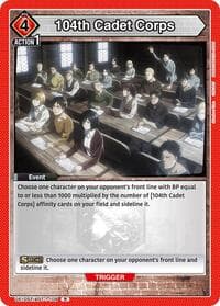 104th Cadet Corps - UE10ST: Attack on Titan Starter Deck - Union Arena card