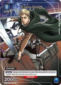 Erwin Smith (001) (U*) - UE10BT: Attack on Titan - Union Arena card