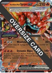 Hearthflame Mask Ogerpon ex (Twilight Masquerade Stamp) - Jumbo Cards - Pokemon card