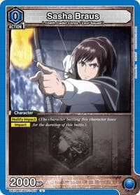 Sasha Braus (017) - UE10BT: Attack on Titan - Union Arena card