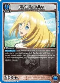 Historia Reiss (020) - UE10BT: Attack on Titan - Union Arena card