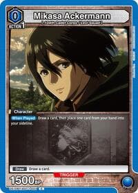 Mikasa Ackermann (023) - UE10BT: Attack on Titan - Union Arena card