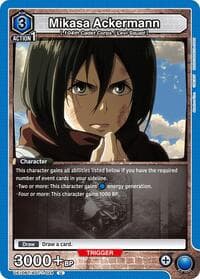 Mikasa Ackermann (024) - UE10BT: Attack on Titan - Union Arena card