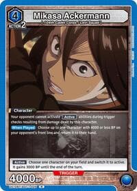 Mikasa Ackermann (025) - UE10BT: Attack on Titan - Union Arena card