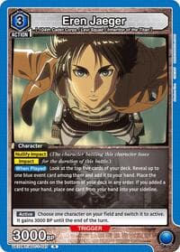 Eren Jaeger (027) - UE10BT: Attack on Titan - Union Arena card