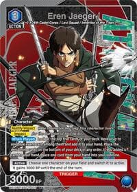 Eren Jaeger (027) (R*) - UE10BT: Attack on Titan - Union Arena card