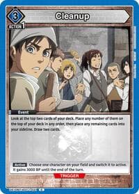 Cleanup - UE10BT: Attack on Titan - Union Arena card