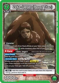 Zeke Jaeger (Beast Titan) - UE10BT: Attack on Titan - Union Arena card