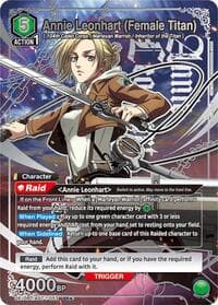 Annie Leonhart (Female Titan) (SR*) - UE10BT: Attack on Titan - Union Arena card