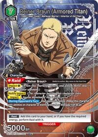 Reiner Braun (Armored Titan) (SR*) - UE10BT: Attack on Titan - Union Arena card