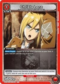 Christa Lenz - UE10BT: Attack on Titan - Union Arena card