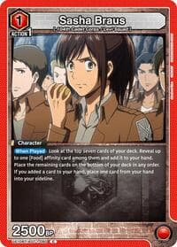 Sasha Braus (080) - UE10BT: Attack on Titan - Union Arena card