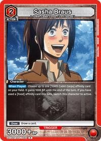 Sasha Braus (082) - UE10BT: Attack on Titan - Union Arena card