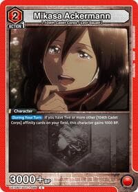 Mikasa Ackermann (086) - UE10BT: Attack on Titan - Union Arena card