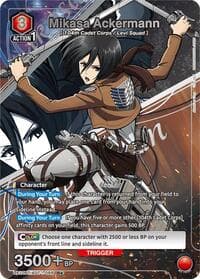 Mikasa Ackermann (088) (R*) - UE10BT: Attack on Titan - Union Arena card