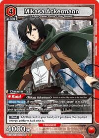 Mikasa Ackermann (089) - UE10BT: Attack on Titan - Union Arena card