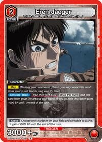 Eren Jaeger (091) - UE10BT: Attack on Titan - Union Arena card