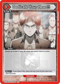 Dedicate Your Heart!! - UE10BT: Attack on Titan - Union Arena card