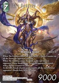 The Goddess (Full Art) - Gunslinger in the Abyss - Final Fantasy TCG card