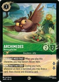 Archimedes - Resourceful Owl - Disney Lorcana Promo Cards - Disney Lorcana card