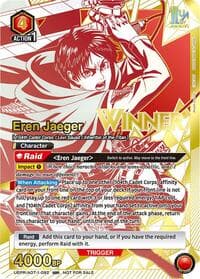 Eren Jaeger (092) (Winner) - Union Arena Promotion Cards - Union Arena card