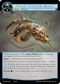 Python's Suffocating Bracers - Descent into the Raven's Catacombs - Force of Will card