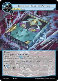 Poisonous Book of Python - Descent into the Raven's Catacombs - Force of Will card