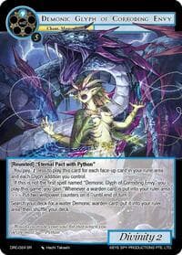 Demonic Glyph of Corroding Envy - Descent into the Raven's Catacombs - Force of Will card