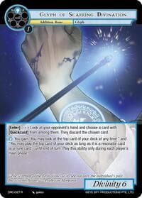 Glyph of Scarring Divination - Descent into the Raven's Catacombs - Force of Will card