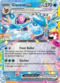 Glaceon ex - Prize Pack Series Cards - Pokemon card