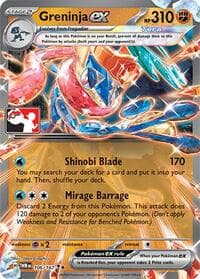 Greninja ex - Prize Pack Series Cards - Pokemon card