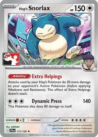 Hop's Snorlax - Prize Pack Series Cards - Pokemon card