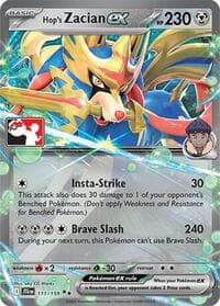 Hop's Zacian ex - Prize Pack Series Cards - Pokemon card