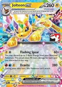 Jolteon ex - Prize Pack Series Cards - Pokemon card