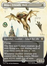 Momo, Friendly Flier (Borderless) - Avatar: The Last Airbender - Magic: The Gathering card