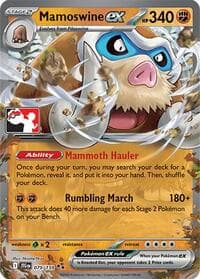 Mamoswine ex - Prize Pack Series Cards - Pokemon card