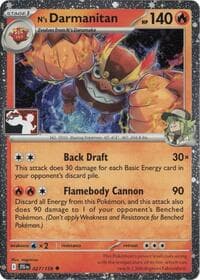N's Darmanitan - 027/159 (Cosmos Holo) - Prize Pack Series Cards - Pokemon card