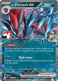 N's Zoroark ex - Prize Pack Series Cards - Pokemon card