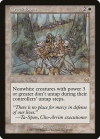 Crackdown - Mercadian Masques - Magic: The Gathering card
